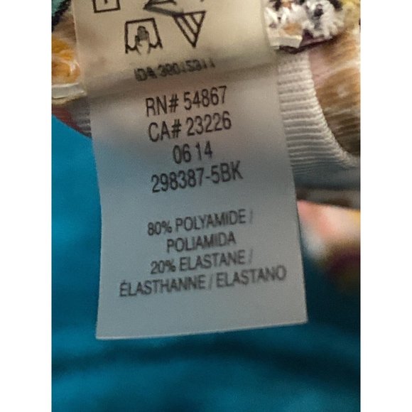 Victoria’s Secret 32B Swim Bikini Top Halter Underwire Padded Paisley MultiColor - Picture 4 of 9